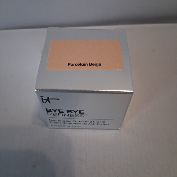 IT Cosmetics BYE BYE REDNESS Neutralizing Correcting Cream Procelain Beige NIB - Picture 2 of 6